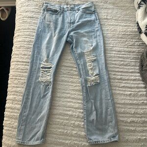 levi wedgie straight jeans size 27 only wore 1 once